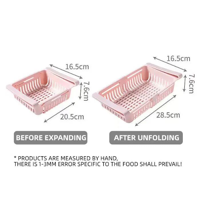 Extendable & Expandable Refrigerator Drawer
