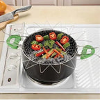 Expandable Stainless Steel Sieve Basket for Frying & Draining