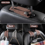 Auto headrest hooks – double hooks for bags and accessories