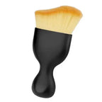 Auto cleaning brush with soft bristles