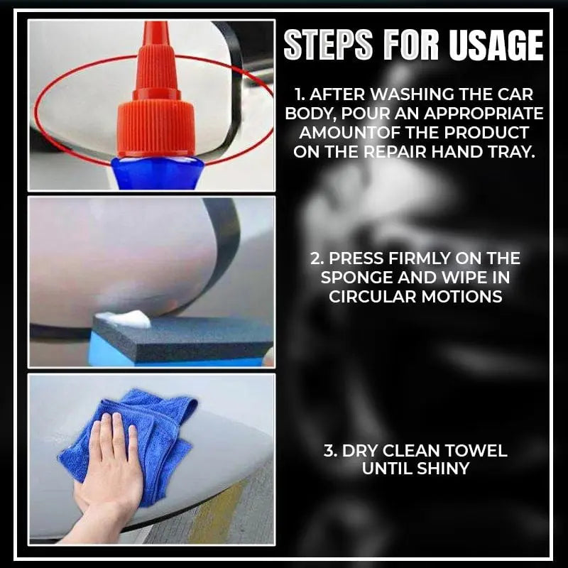 Auto paint scratch repair wax