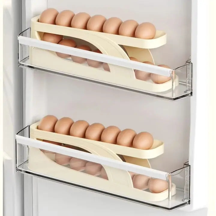 Automatic Egg Rack – Space-saving Refrigerator Solution