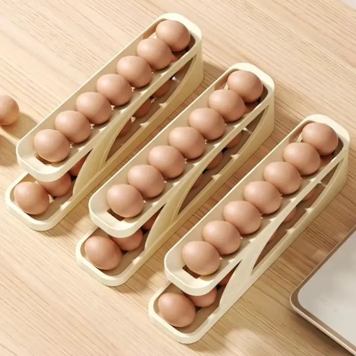 Automatic Egg Rack – Space-saving Refrigerator Solution