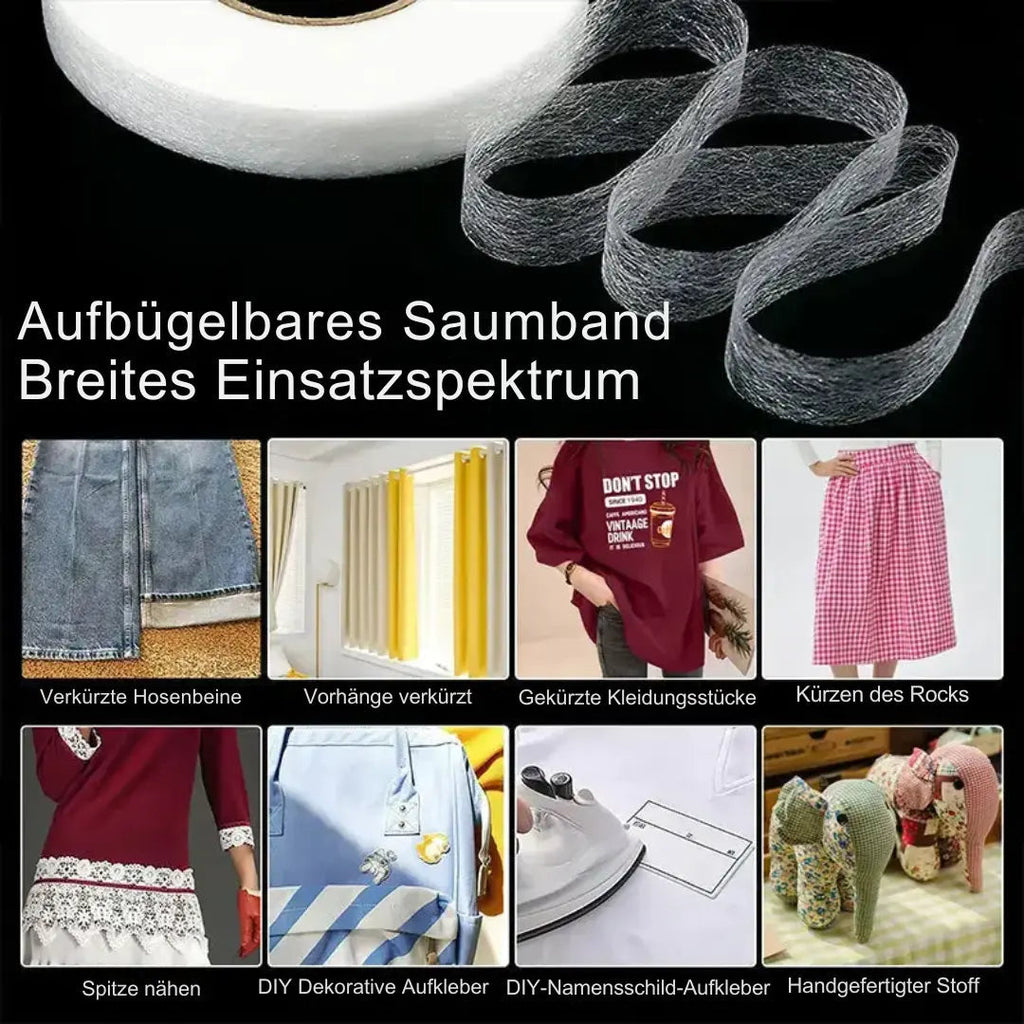 Adhesive tape with double-sided glue for sewing & DIY projects