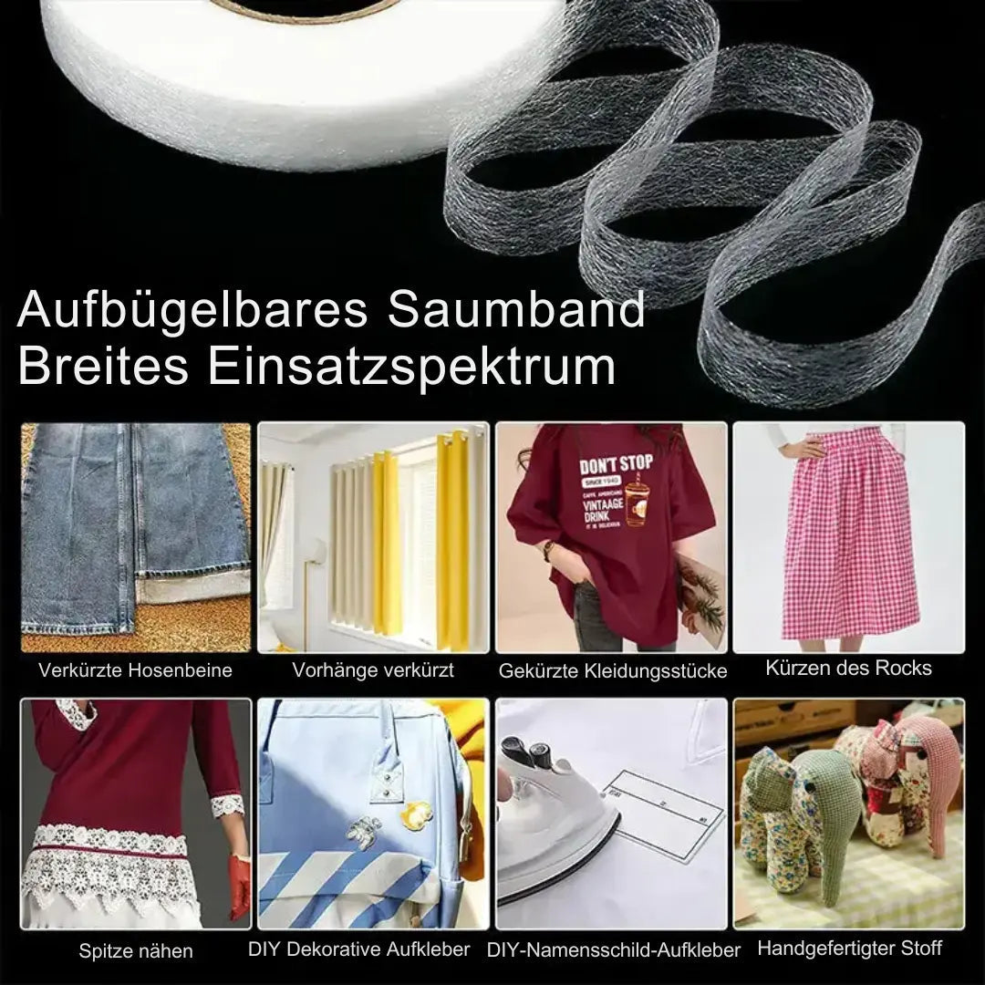 Adhesive tape with double-sided glue for sewing & DIY projects
