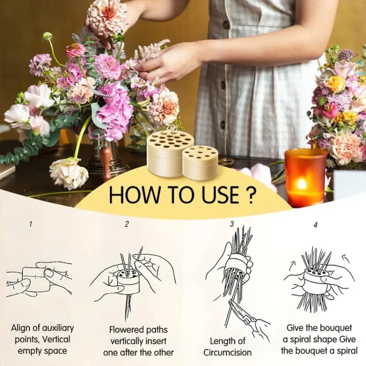 DIY Spiral Flower Stem Holder – Effortless Flower Arrangements