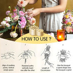 DIY Spiral Flower Stem Holder – Effortless Flower Arrangements