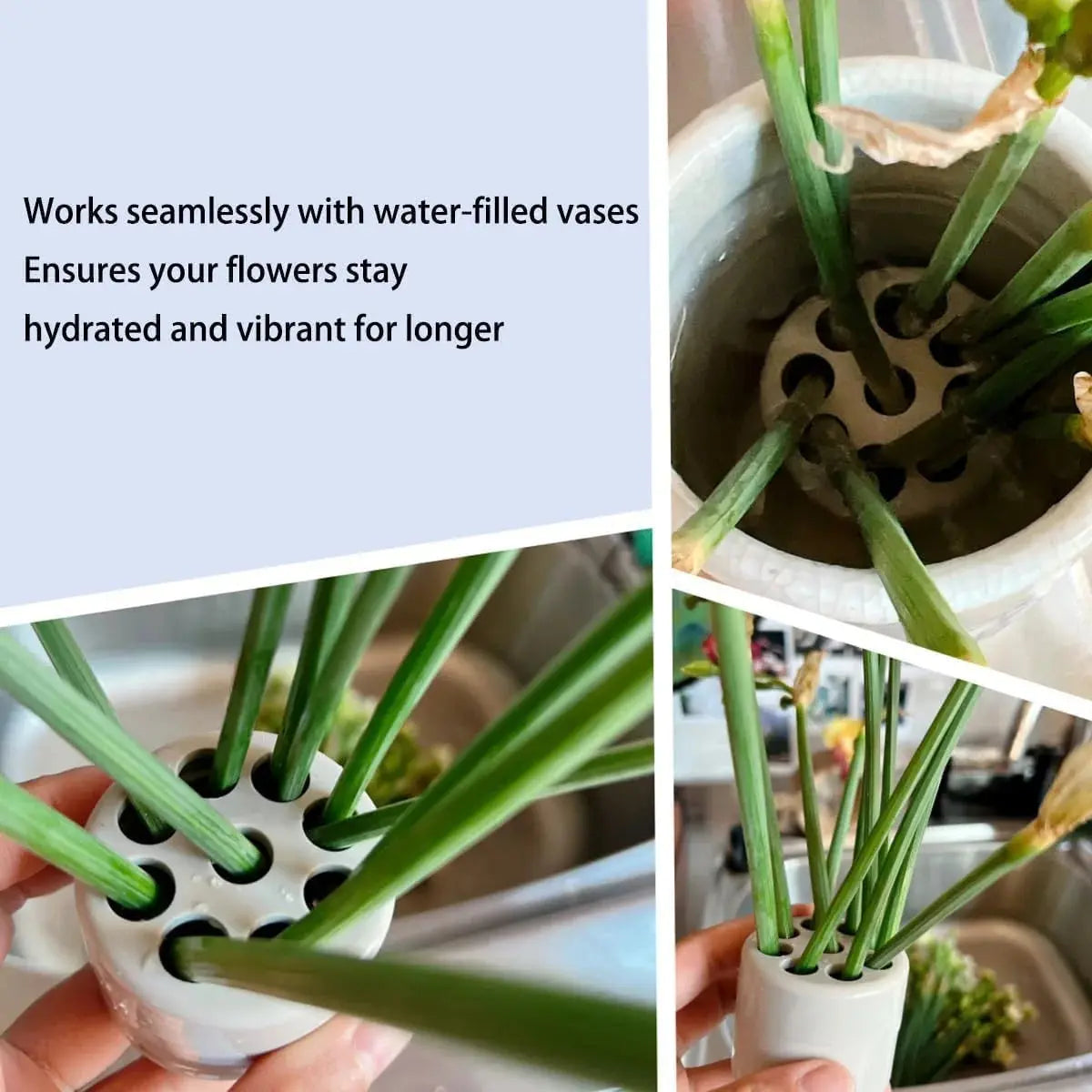 DIY Spiral Flower Stem Holder – Effortless Flower Arrangements