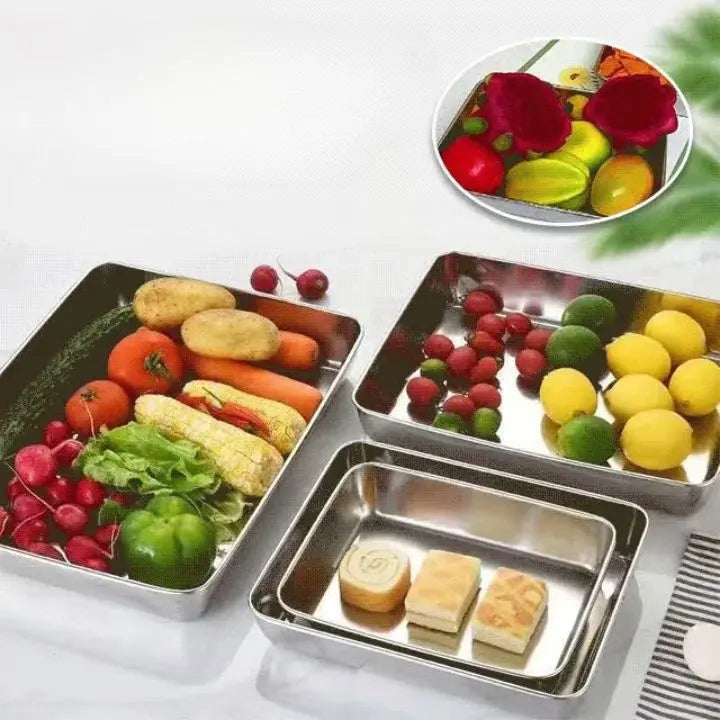 Stainless steel can with lid – stackable & leak-proof