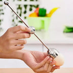 Stainless Steel Egg Opener – Precise Opening with Tapping Effect