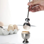 Stainless Steel Egg Opener – Precise Opening with Tapping Effect