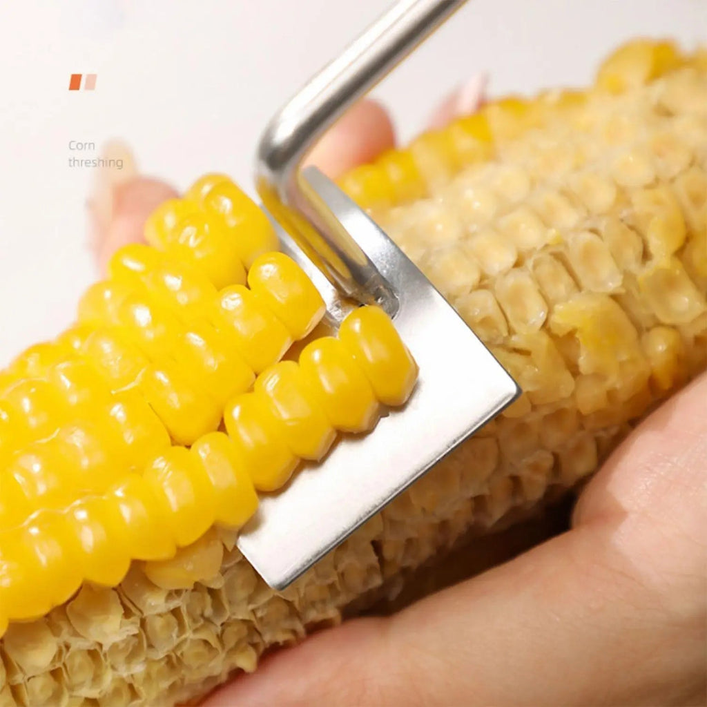 Stainless Steel Corn Peeler with Long Handle for Quick Peeling