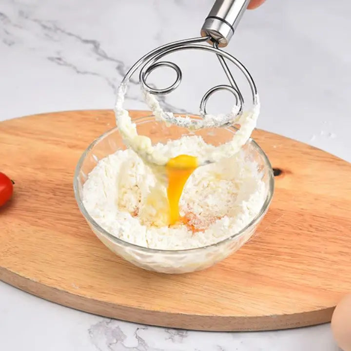 Stainless Steel Dough Mixer for Easy and Clean Baking