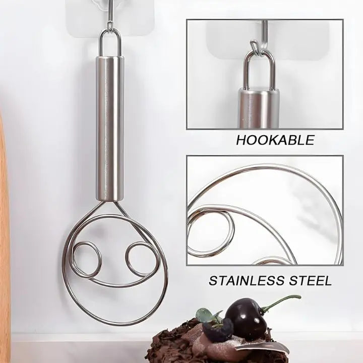 Stainless Steel Dough Mixer for Easy and Clean Baking