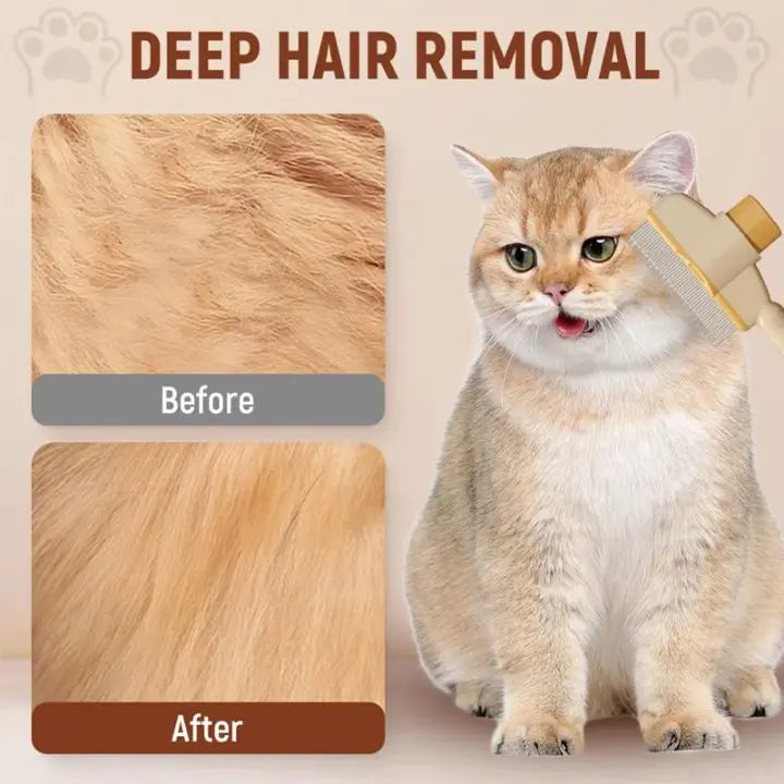Simple Self-Cleaning Flea Comb & Coat Brush