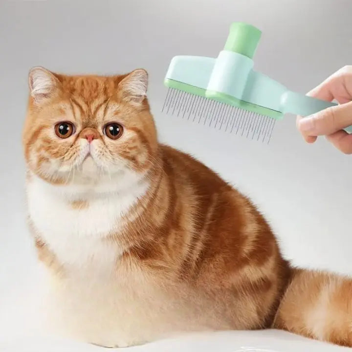 Simple Self-Cleaning Flea Comb & Coat Brush