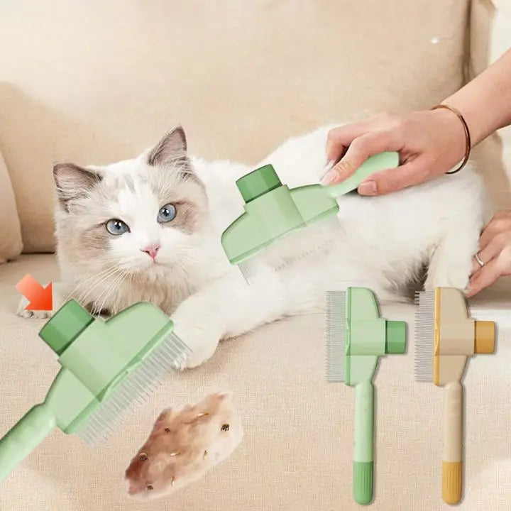 Simple Self-Cleaning Flea Comb & Coat Brush