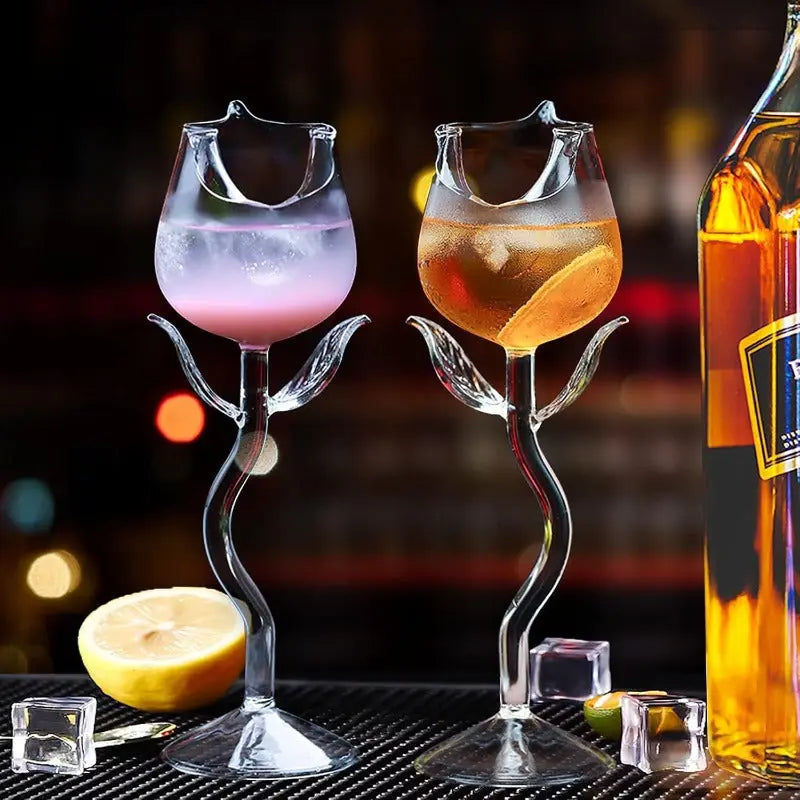 Elegant Rose Wine Glass – Adds Charm to Every Sip