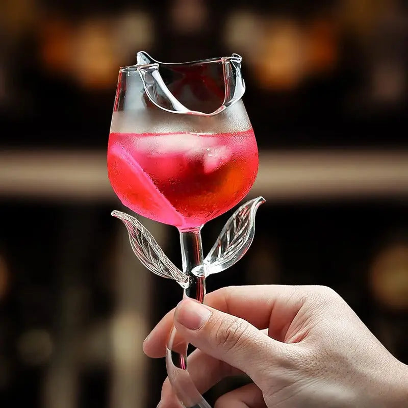 Elegant Rose Wine Glass – Adds Charm to Every Sip