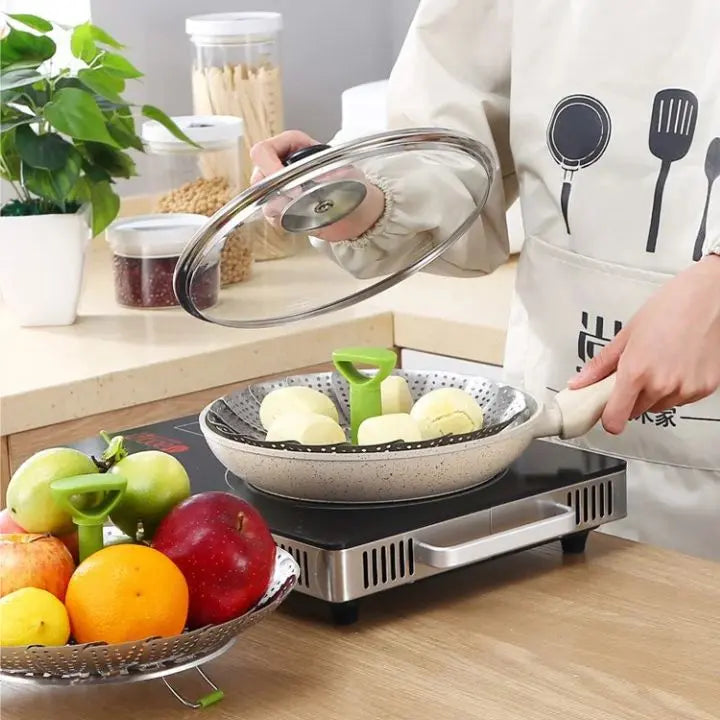 Collapsible Steamer Made of Stainless Steel – For Healthy Cooking