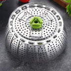 Collapsible Steamer Made of Stainless Steel – For Healthy Cooking
