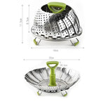 Collapsible Steamer Made of Stainless Steel – For Healthy Cooking
