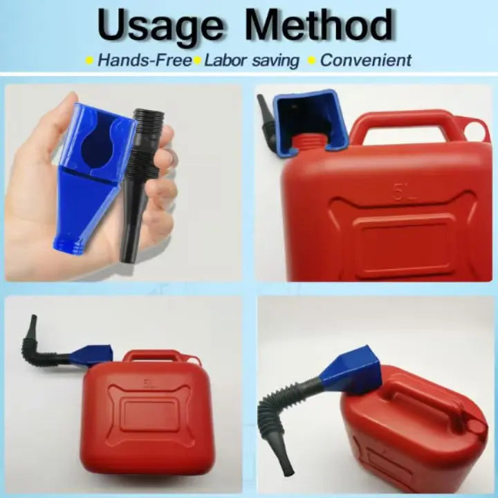 Collapsible Universal Funnel with Snap Closure