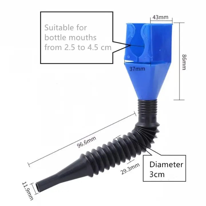 Collapsible Universal Funnel with Snap Closure