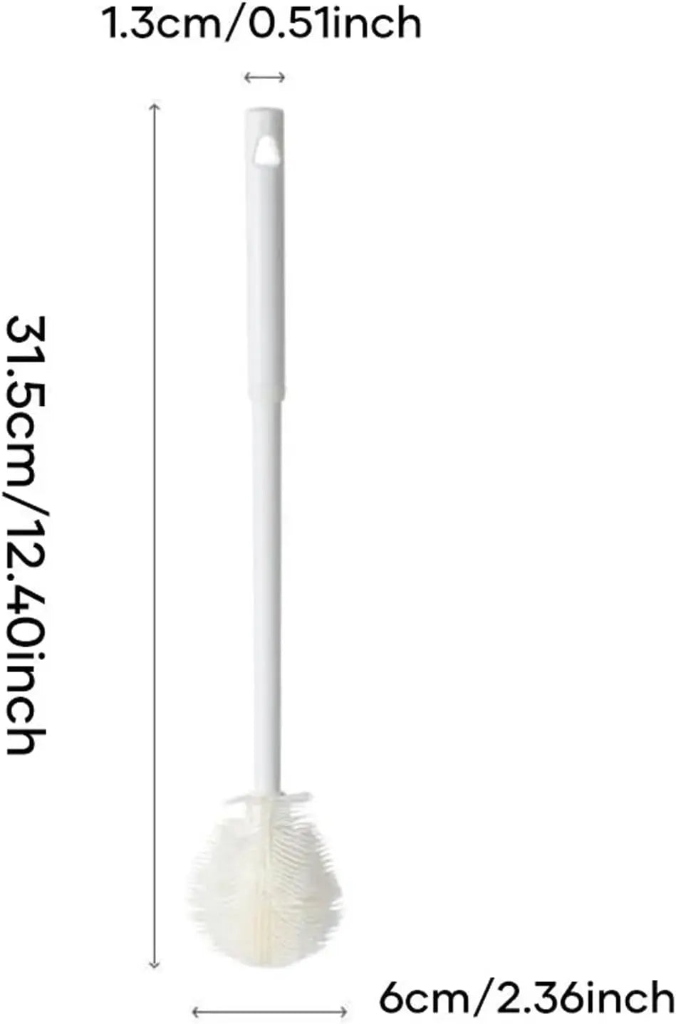 Bottle brush with long handle