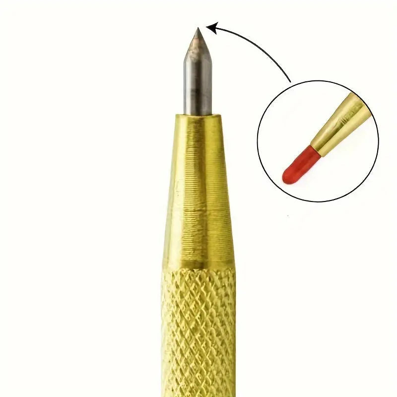 Tile cutter pen with carbide tip
