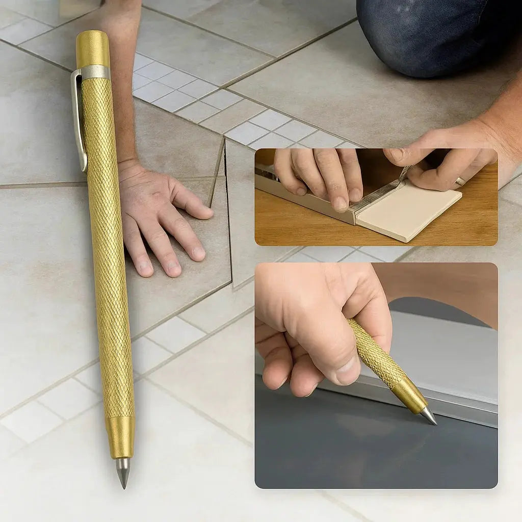 Tile cutter pen with carbide tip