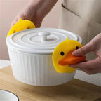 Yellow Ducks heat-resistant silicone mat