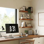 Handmade Solid Wood Wall Shelves – Stylish & Space-Saving