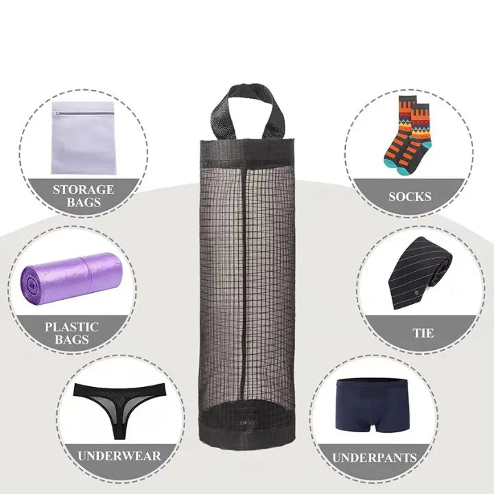 Hanging Plastic Bag Organizer – Space-saving Storage