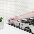 Stove pRedection made of stainless steel – extendable, heat resistant