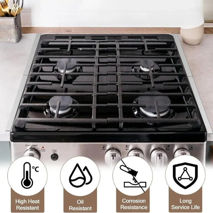 Stove pRedection made of stainless steel – extendable, heat resistant