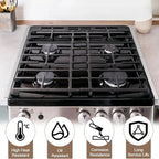Stove pRedection made of stainless steel – extendable, heat resistant