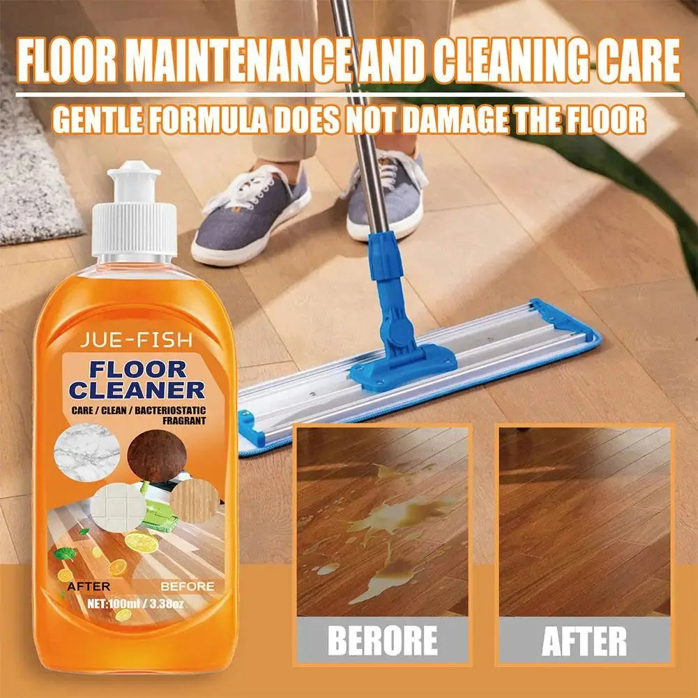 Powerful floor cleaner with fresh lemon scent