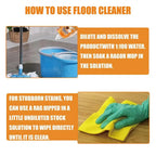 Highly effective floor cleaner with refreshing lemon scent