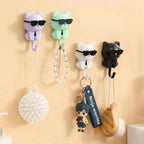 Cat-shaped key holder – Self-adhesive & decorative