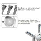 Durable steel grass cutting head for precise cutting