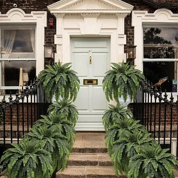 Life-like UV-resistant artificial Boston fern