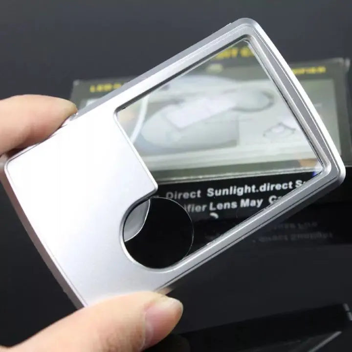 Reading Aid Magnifier with LED – 5x Magnification, glare-free & portable