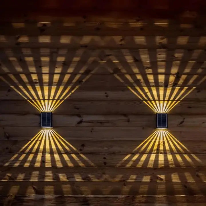 Modern Solar LED Wall Light - Waterproof & Automatic