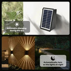 Modern Solar LED Wall Light - Waterproof & Automatic