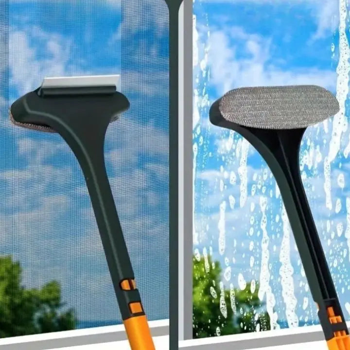 Multifunctional Cleaning Brush for Glass and Insect Screens – Dry/Wet