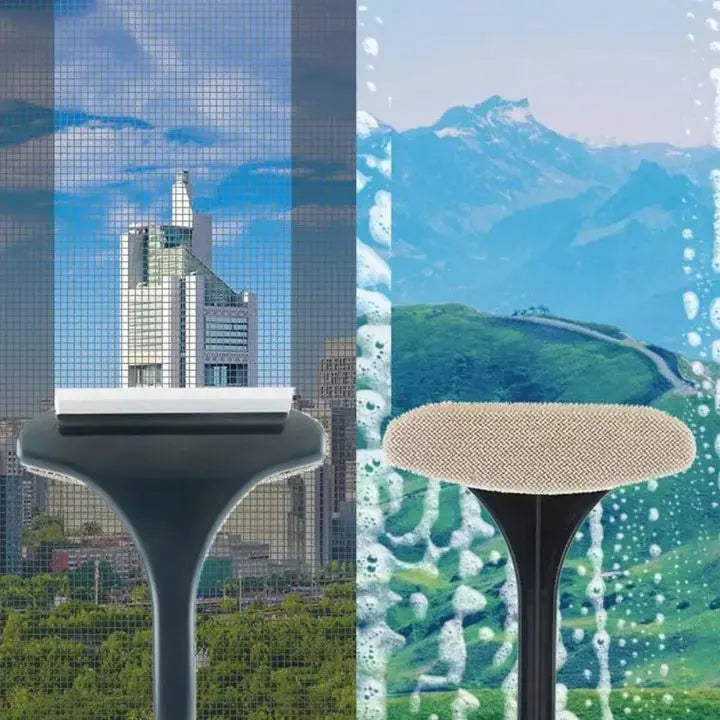 Multifunctional Cleaning Brush for Glass and Insect Screens – Dry/Wet