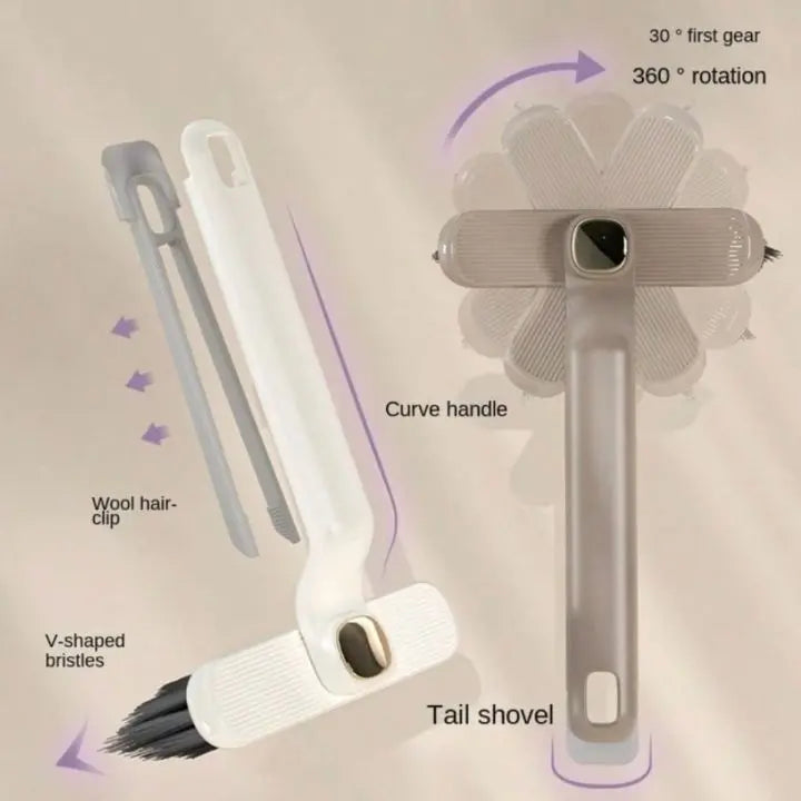 Multifunctional, Redatable with V Bristles Cleaning Brush