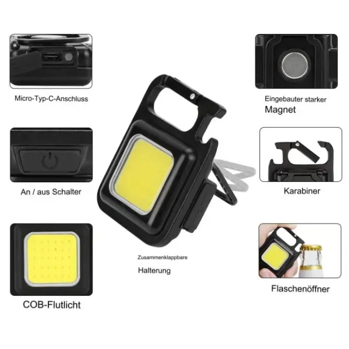 Multifunctional Keychain Emergency Light | Compact & Ultra Bright