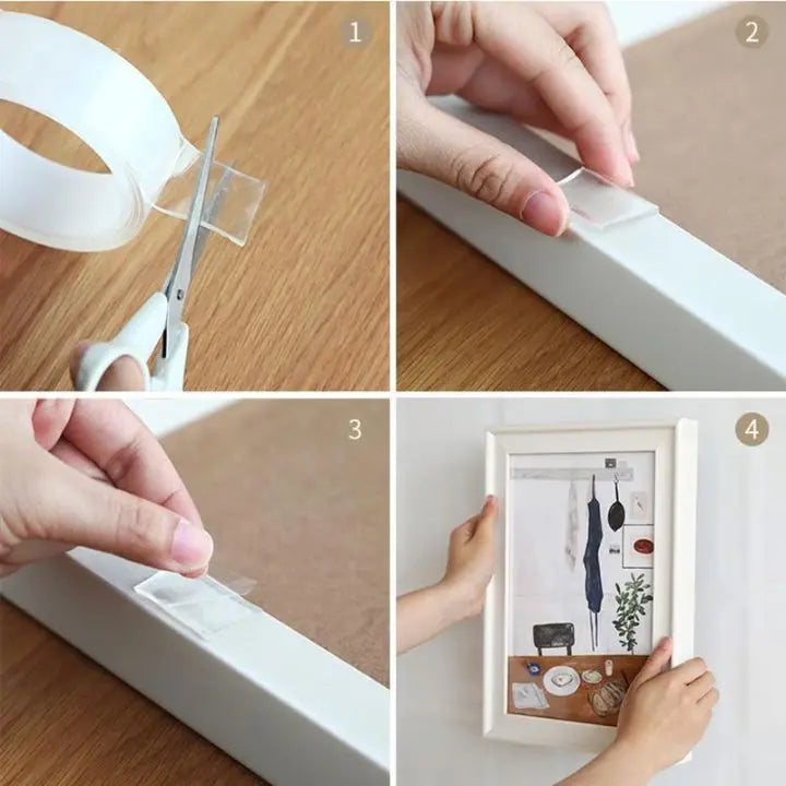 Nano double-sided tape – strong, reusable